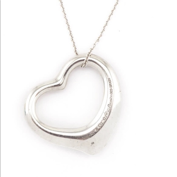 Authentic Tiffany Elsa Peretti Open Heart Necklace - Picture 4 of 9